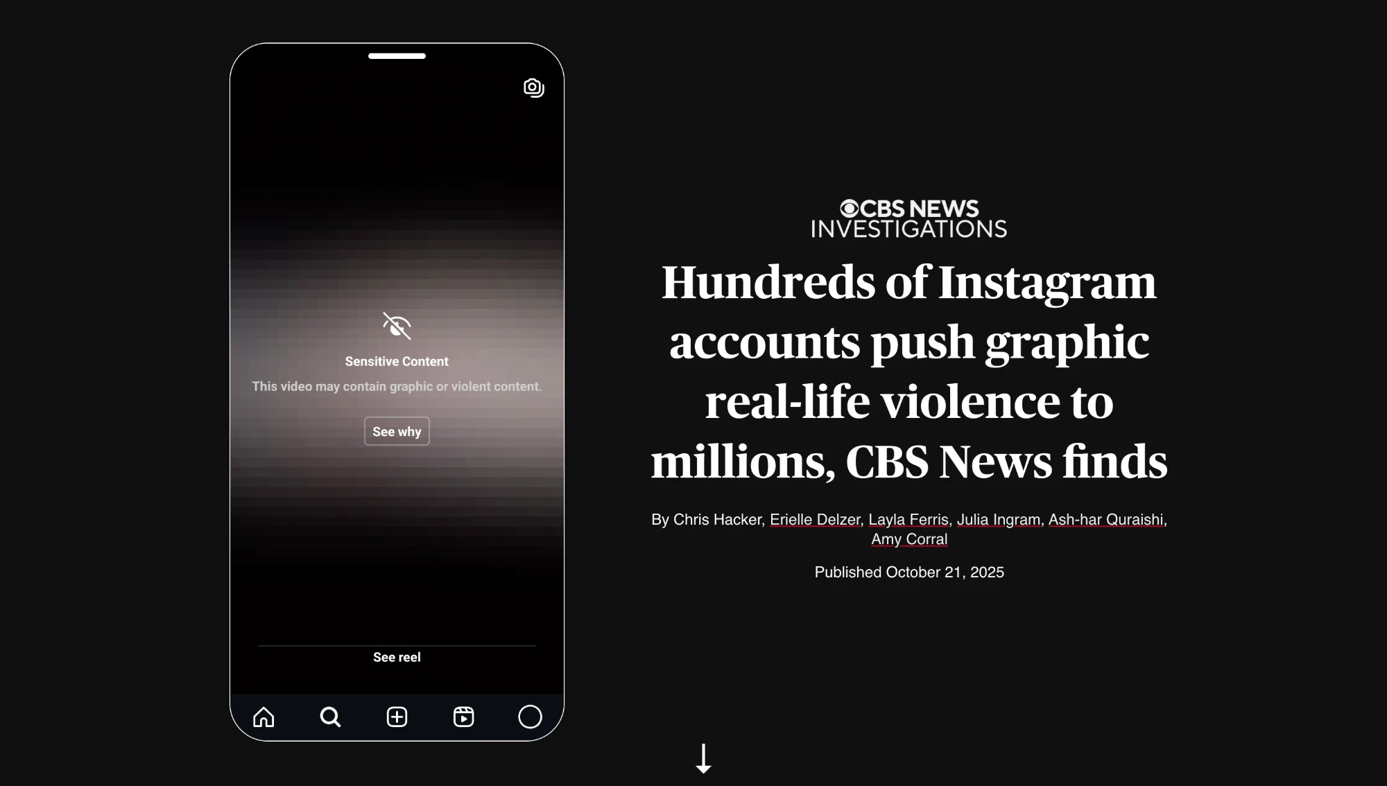 Hundreds of Instagram accounts push graphic real-life violence to millions